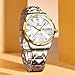 OLEVS Watch Men Waterproof Classic Diamond Luxury Men’s Watches Nice Silver and Gold Two Tone Dress Big Face Fashion Casual Watches for men Stainless Steel Analog Quartz Metal Adjustable Watch With Day and Date Relojes para hombre
