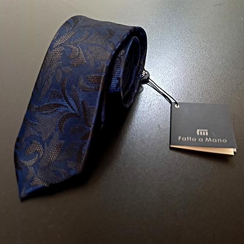 Gravata Azul Fatto A Mano 1200 Fios Microseda