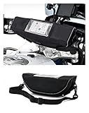 BAKRAS Borsa Portaoggetti Manubrio Moto per Royal per Enfield per Interceptor 650 per Continental GT650 Classic 350 Moto Impermeabile Sacchetto Immagazzinaggio Manubrio Borsa Viaggio Borsa
