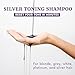 LA PUISSANCE Silver Toning Purple Shampoo - Purple Shampoo for Blonde Hair & Gray or white Hair - Neutralizes Brassiness, Adds Shine, Hydrates & Softens - Paraben-Free, For Home and Salon Use