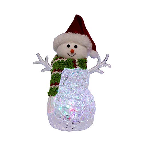 Kurt-S-Adler-Kurt-Adler-945-Inch-Battery-Operated-Light-Up-Snowman-Table-Piece-Multi Kurt S Adler Kurt Adler 945 Inch Battery Operated Light Up Snowman Table Piece Multi