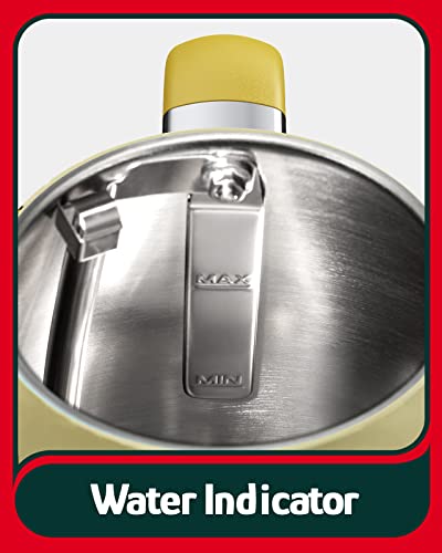 Hazel Quinn x Eduardo Recife Electric Kettle - 1.7L Hot Water Boiler, 2200W Fast Boiling, All Stainless Steel Interior, Cordless, BPA-Free, Auto Shut-Off & Boil Dry Protection - Floral Printed Design