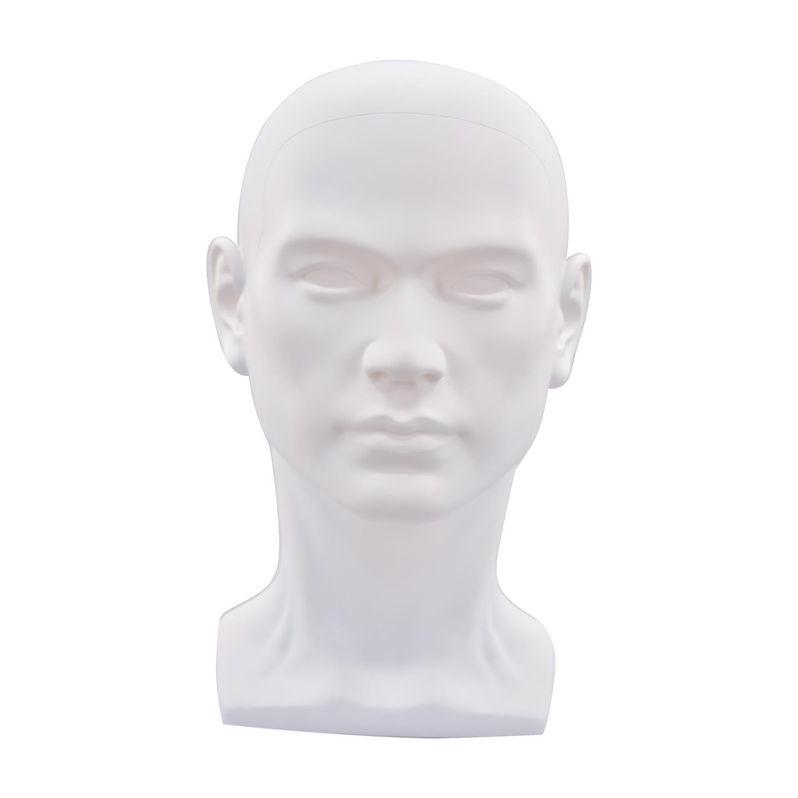 Cabeza de maniquí de peluca masculina para lucir pañuelos