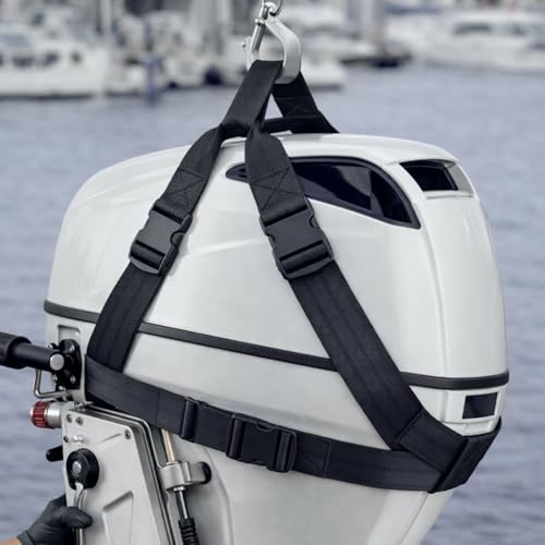 Vincreem 1 Set Outboard Motor Hoist Harness, for 2 HP to 30