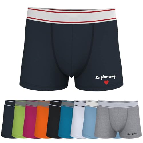 Boxer personnalisé avec prénom pour un confort optimal en coton