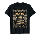 camiseta 1978 argentina Vintage 1978 44 años mujer hombre regalo, Fabricado en Mayo 1978 cumpleaños originale para hombre mujer. cumpleaños 44 años Mayo 1978 hombre mujer, 44 aniversario decoracion. Hecha en 1978 44 años de cumpleaños originales para hombre mujer.
