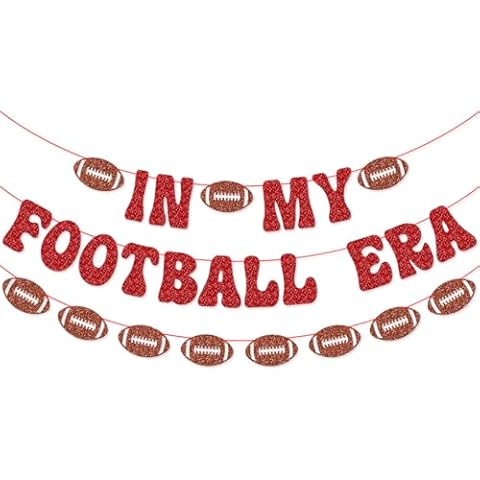 In My Football Era Game Day Banner for Singer Themed Football Party Superbowl Football Party Decorations Cover