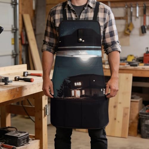Delantal de trabajo ajustable con 8 bolsillos para hombres y mujeres miniatura 5