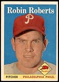 1958 Topps #90 Robin Roberts Philadelphia Phillies (Baseball Card) EX Phillies