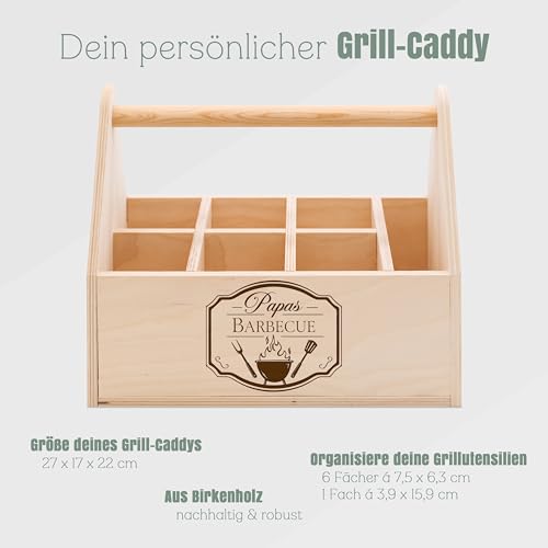 Accessoire de barbecue avec nom au choix et rangement pour fête d'anniversaire