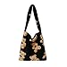 ARVALOLET Plush Handbags, Shoulder Bags Clutches Fluffy Handbags Herbst Plüsch Handtasche Bär Print Große Kapazität Damen Umhängetasche Satchel Cute Women’s Bear Handbag