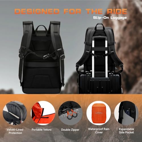 Reflective Motorcycle Helmet Backpack 40L
