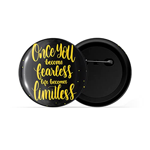 Image of dhcrafts Pin Badges Multicolor Positive Glossy Finish Design Pack of 1 (58mm)
