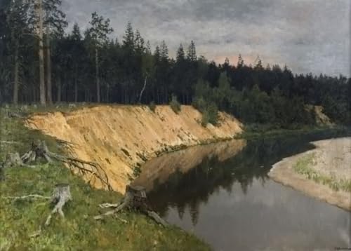 Posters et art pour décoration chambre la côte boisée au crépuscule