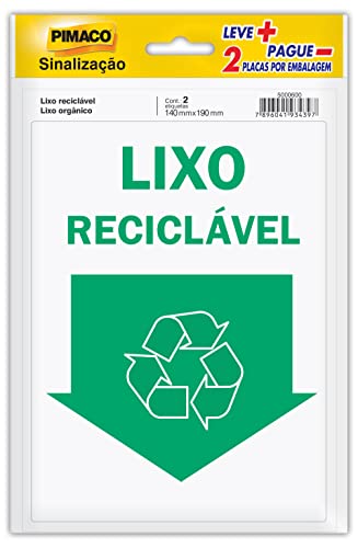 Placas de sinalização Auto adesivo Pimaco 