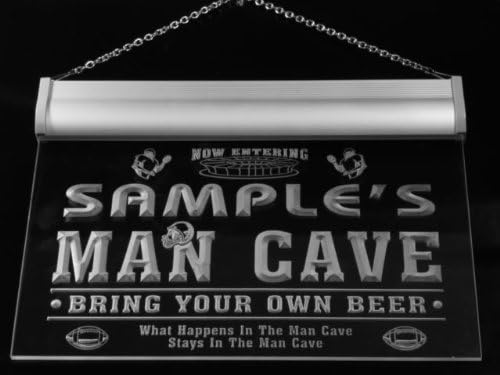 ADVPRO qa078-g Randy's Man Cave Football Game Room Bar Neon Beer Sign