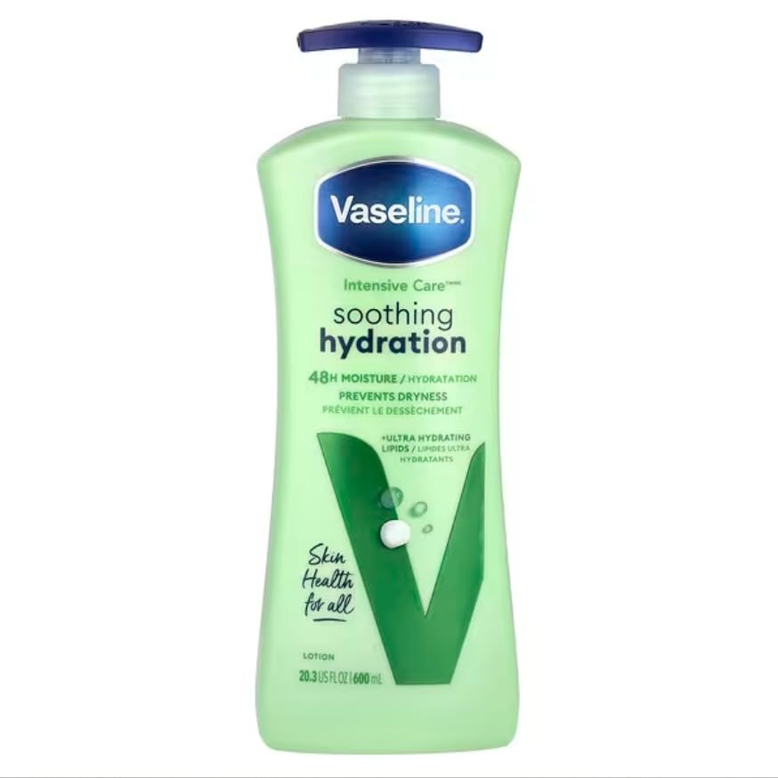 Vaseline Intensive Care Body Lotion, Aloe Soothe, 20.3 oz