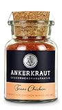 Ankerkraut Texas Chicken, würziger Geflügel BBQ Rub Gewürz, für Hähnchen, Chicken-Wings, Pulled Chicken, mit Salz, Pfeffer, Knoblauch und Zwiebel, 95 g im Korkenglas