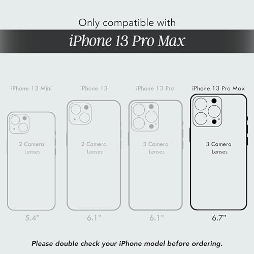 Image of COCOMII Rectangle for iPhone 13 Pro Max Case, Mother of Pearl