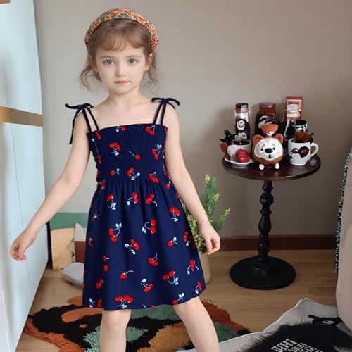 Girls Dresses, Toddler Dress, Little Toddler Girls' Flower Summer Strap Dresses,Backless Cute Floral Sundress for Kids4