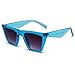 Produktbild Sonnenbrille Quadratische Sonnenbrille Frauen Mann/Frau Cat Eye Sonnenbrille Classic Vintage Uv400 Outdoor-Blau