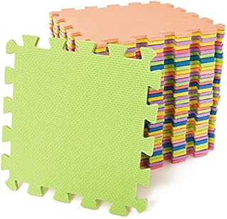 M.Y Interlocking Foam Play Mats - Thick Multi Colour Soft EVA Baby Floor Tile Puzzle Mat (18 Pieces)