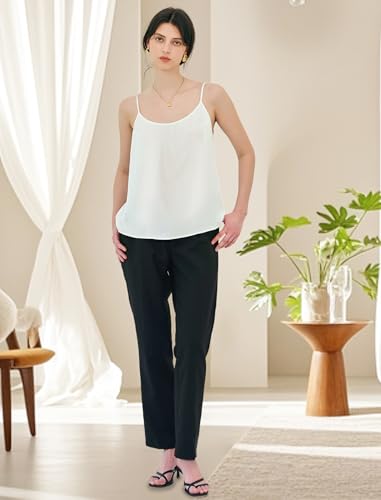 COLD POSH 19MM Mulberry Silk Camisole Tops for Women Scoop Neck Sleeveless Tank Top Casual Dressy Summer Cami Undershirt4