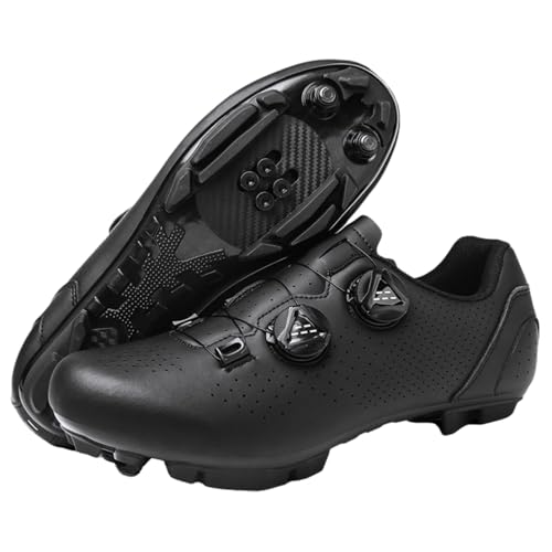 Leichtrit Zapatillas Ciclismo Carretera Hombre,Zapatillas Ciclismo Mujer,Zapatillas De Ciclismo Unisex,Antideslizante,Resistente Al Desgaste,Botó N Ajustable,Coches De Carreras,Pedalear