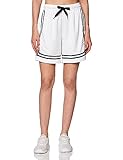 Nike Women's Fly Crossover Basketball Shorts (as1, Alpha, x_l, Regular, Regular, White/Black)