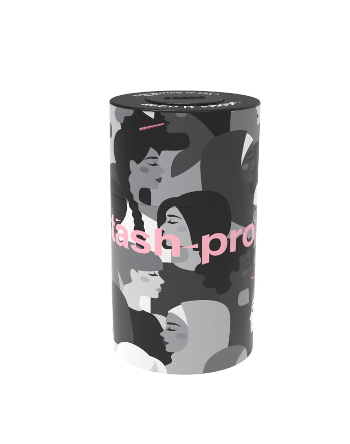 Image of Stash-Pro Vacuum Storage Jar - Power Tribe Edition | 10cm x 5.6cm Airtight & Smell-Proof Container | Unity Faces Design | Push Button Vacuum Seal for Herbs, Spices & More