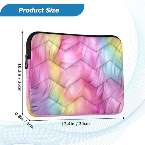 Funda para laptop 13-14 pulgadas impermeable con textura peluda miniatura 3