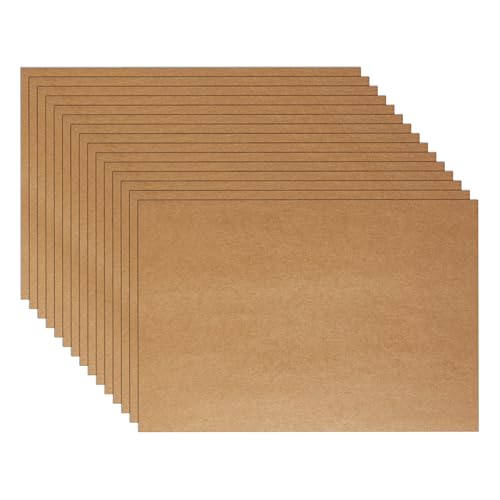 Guakicae 60 Sheets Brown Cardstock 4 x 6 Thick Paper 300gsm/110lb Heavyweight Flat Card Stock Kraft Paper for Cards Making Wedding Invitations Thank You Cards Birthday Stationery