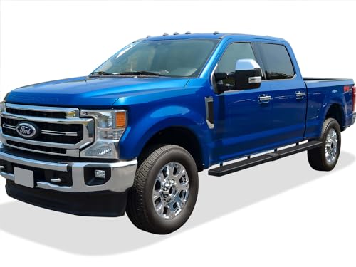 Estribos negros de acero inoxidable 5 pulgadas para Ford F150 miniatura 6