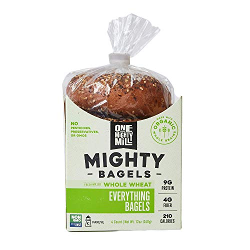Organic Whole Wheat Everything Bagels from One Mighty Mill