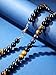 Jovivi 8mm Mens Healing Crystal Black Obsidian Tigers Eye Hematite Beaded Necklace Natural Stone Beads Necklace Triple Protection Jewelry Gifts for Men Stress Relief,Balance