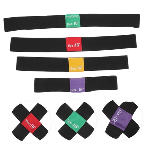 Milisten 4Pcs Elastic Drum Cymbal Mute Belts for Practice Pads High Grade Material Tone Control for Cymbals Easy to Use Drumming Accessories Durable Drum