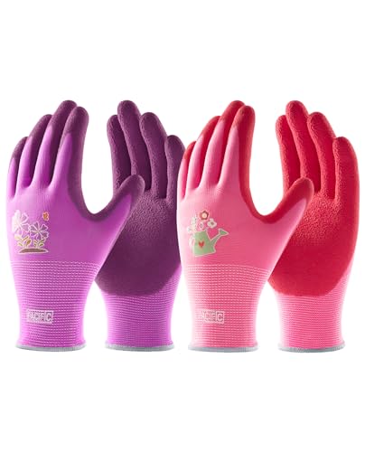 PACIFIC 2 Paires de Gants de Jardinage pour Femme – Gants de Travail à Prise Ultra, Gants de Sécurité Durables pour Jardin, Pêche, Camping, DIY et...