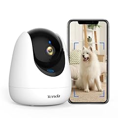 Tenda Telecamera WiFi Interno 2K, Rilevamento Gratuito di Animali/Pianti/Persone/Movimenti, Chiamata One-touch, 360° Videocamera Sorveglianza per Animali Domestici e Bambini, Visione Notturna, CP3 Pro