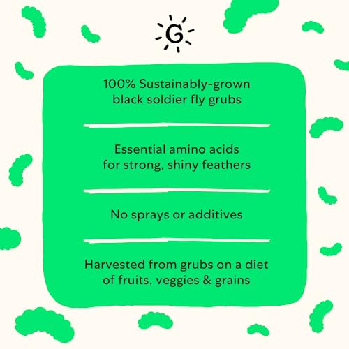 image for Grubbly Farms Grubblies - Black Soldier Fly Larvae for Chickens - Chic