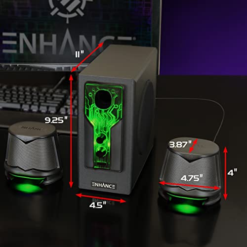 Enhance ENPCSB2300 barra de sonido para solucionar la falta de espacio en mesas de escritorio estrechas 6