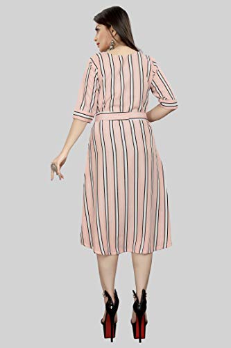 Image of AA Creation Women's Fit And Flare Knee Length Dress