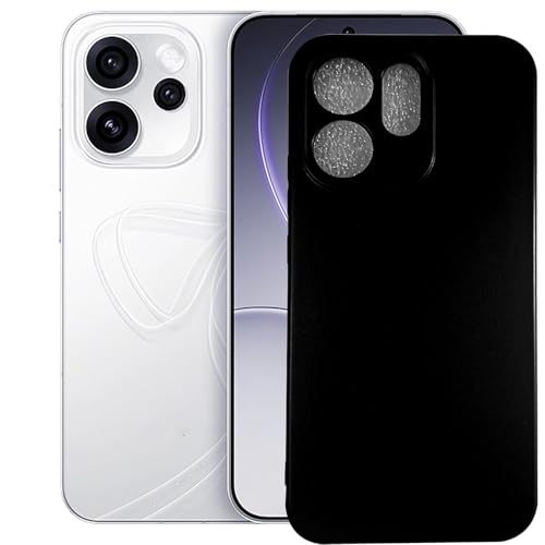 MAOUICI Cover for Oppo Reno15 Phone Case,Anti Fingerprint TPU Soft Shell [6.32 inches] Black
