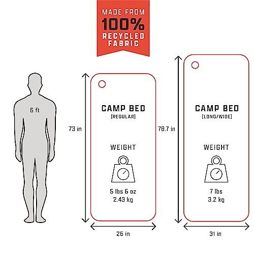 AMPEX-Camp-Bed-Self-Inflating-Camping-Mattress-Sleeping-Pad-for-Camping-Backpacking-Inflatable-Camping-Bed-for-Backpacking-Gear-LongWide-Size