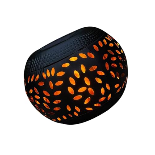 Gatuida Solar Al Aire De Jardín Decorativa y Estilo Cerámico Para Iluminación De Patio y Césped De Mesa Solar Para Decoración Exterior