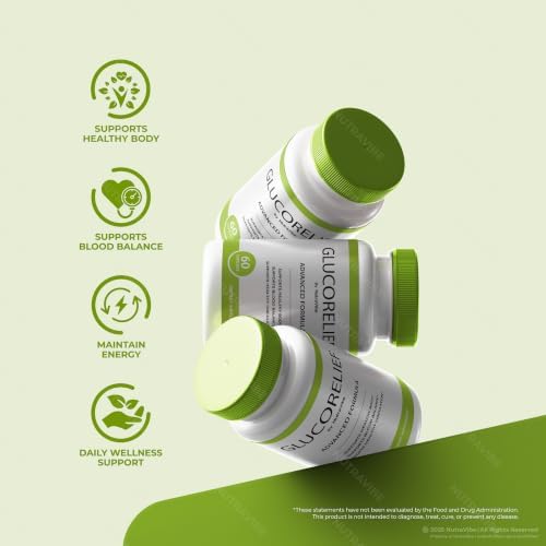 NutraVibe Gluco Relief Capsules, 2 Pack (120 Capsules) - 4