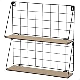 AKTIVE MAX Home Estantería de Pared, 41x40x11 cm, Máx. 4 kg, 2 baldas de...
