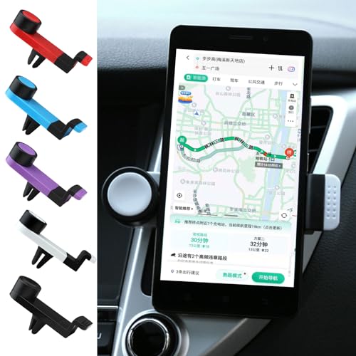 JzcsdkSIL Car Phone Mount for Most Air Conditioning Outlet Phone Holder for Safe Effortless Drive Multicolor Syturdy Air Vent Mount, Blue