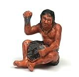  Neandertaler sitzend, Urmensch Spielzeug von Bullyland