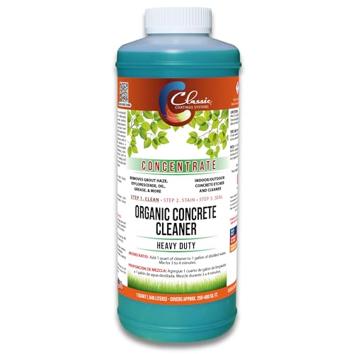 Classic Coatings | Eco Concrete Cleaner Concentrate | Indoor/Outdoor | Environmentally Safe,...