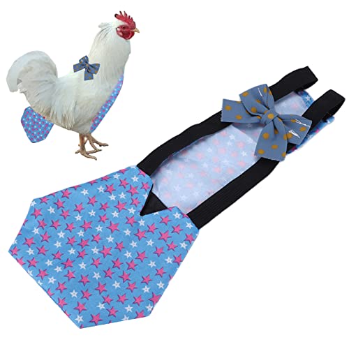 Chicken Diaper Pet Poultry Diapers for Ducks Hens Chicken Nappy Clothes Reusable diapers Goose Diapers for Poultry Outdoor Use (S)